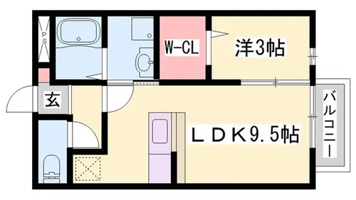ディアコート【2階】の間取り