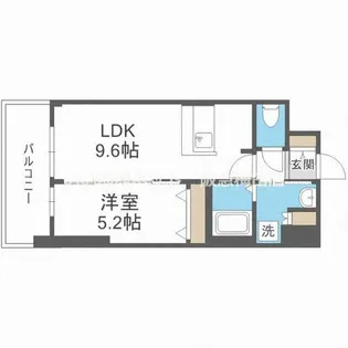 ディームス江坂【1階】の間取り