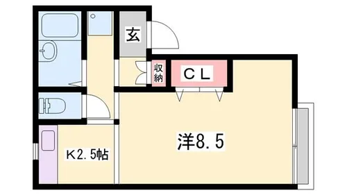 メゾン澤田C棟【2階】の間取り