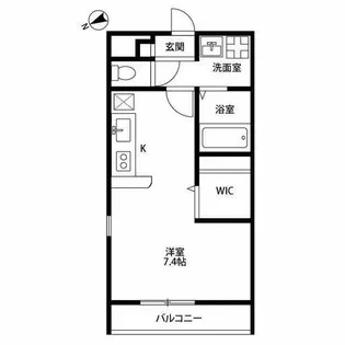 アンプルール K・Y・K【1階】の間取り