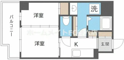 SHARIO GARDEN 新梅田【5階】の間取り