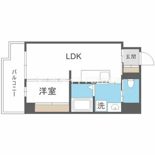 SHARIO GARDEN 新梅田【4階】の間取り