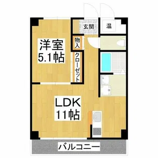 ベステ北野田【3階】の間取り