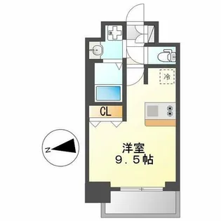プレサンス上前津リラシス【4階】の間取り