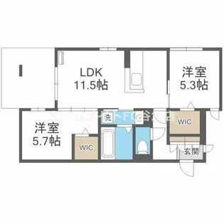 ナティ サウス【3階】の間取り