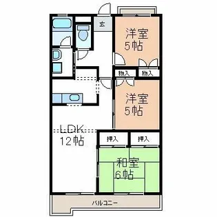 ニュークリーンシティ【1階】の間取り