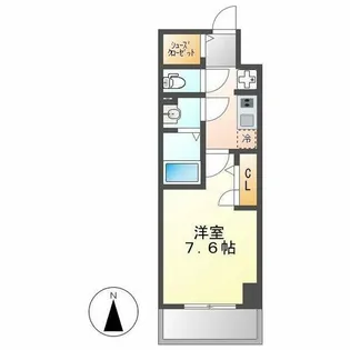 プレサンスTHE久屋大通レジェンド【14階】の間取り