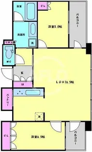 ザ・ファインタワー大手前【37階】の間取り