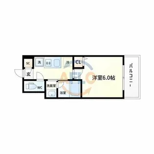 リアライズ布施駅前【5階】の間取り