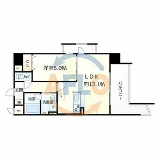 Art Pension高井田【8階】の間取り