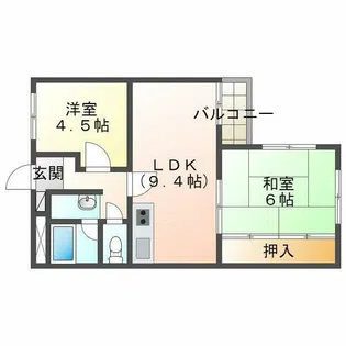 ファミリーハイツ舞子台【1階】の間取り