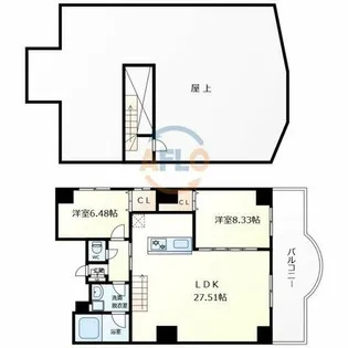 THE PREMIUM AQUA【9階】の間取り