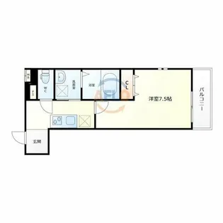 フジパレス遠里小野ノース【1階】の間取り