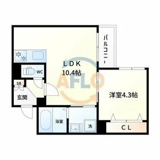 SFIDA天王寺南【1階】の間取り