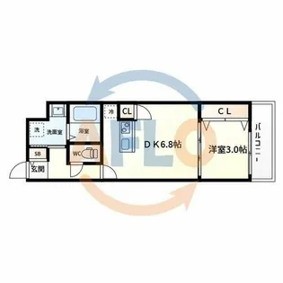 SOAR NAGAI EKIMAE【2階】の間取り