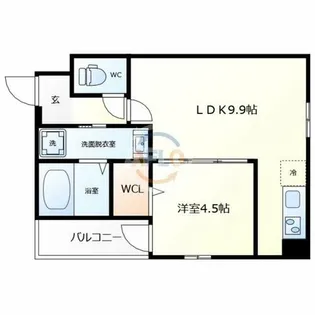 フジパレス遠里小野サウス【3階】の間取り