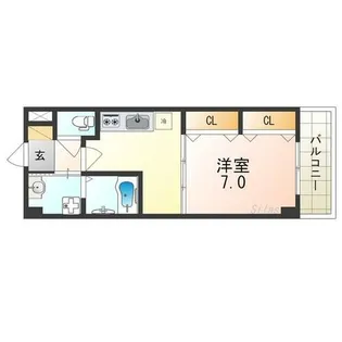 大阪府堺市北区長曽根町【マンション】の間取り