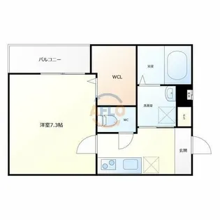 フジパレス遠里小野ノース【2階】の間取り