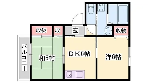 グランビア【202号室】の間取り