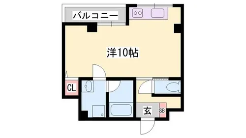 ラフェスタ今宿【305号室】の間取り