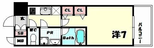 Splendide神戸北野【2階】の間取り