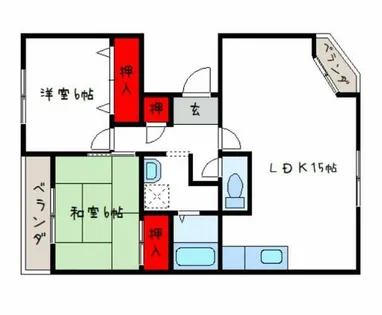 さくら館【3階】の間取り