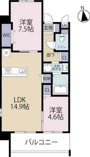 アベニール幸【1006号室】の間取り