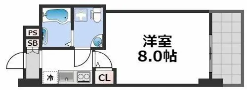 セレニテ桜川駅前プリエ【2階】の間取り
