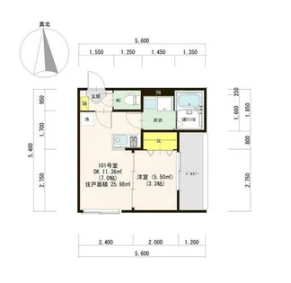 LA VIERE 山科【3階】の間取り
