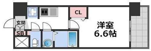 プレサンス大国町アドロッソ【2階】の間取り