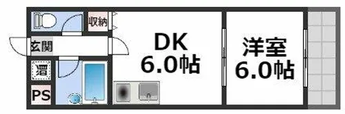 エトワールえびす【3階】の間取り