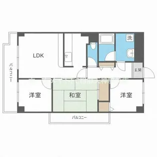 ラソフェリス千里桃山台【3階】の間取り