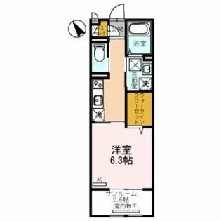 フローラル【2階】の間取り