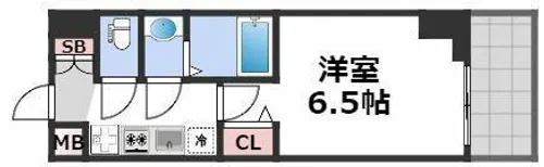 City Lux Namba South【14階】の間取り