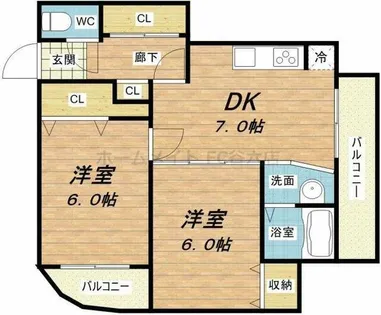 サンフィールド【2階】の間取り