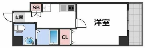 ParkLaneMinami【9階】の間取り