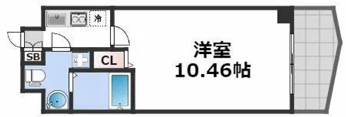 SERENiTE日本橋SUD【2階】の間取り