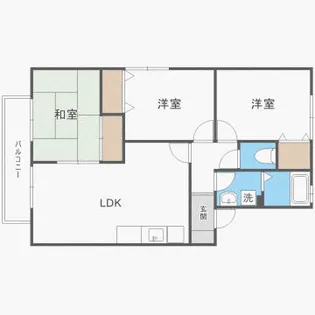 ステラ柏原2 B棟【203号室】の間取り