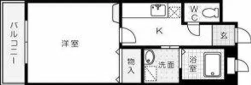 ミーナ清水【405号室】の間取り