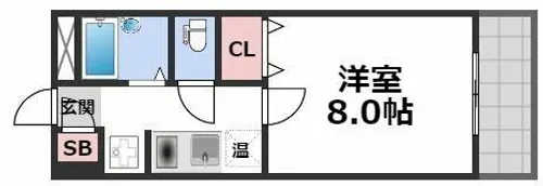 メゾンパシフィック【6階】の間取り