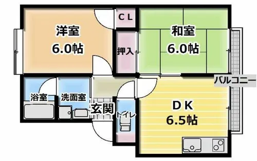 ガーデンハイツ小林1号【1階】の間取り