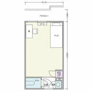 カルムイン緑地公園【2階】の間取り