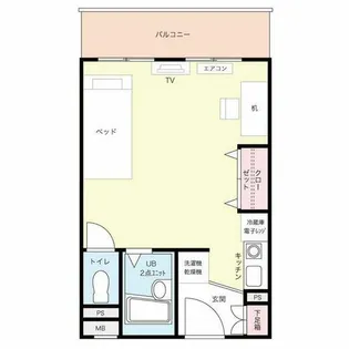 カルムイン緑地公園【2階】の間取り
