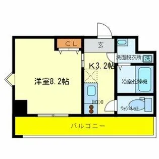 ルミエール八尾駅前【3階】の間取り