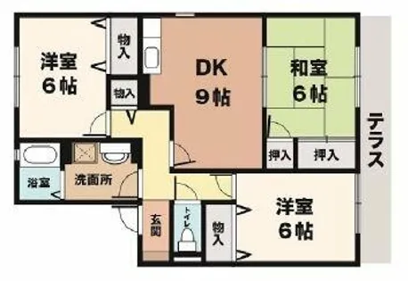 アルパポンテ1番館【1階】の間取り
