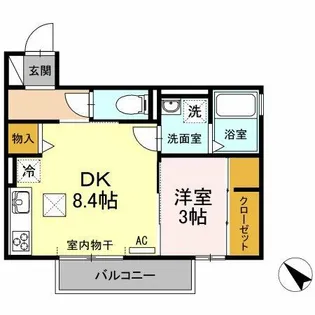 ボンテール池端【1階】の間取り
