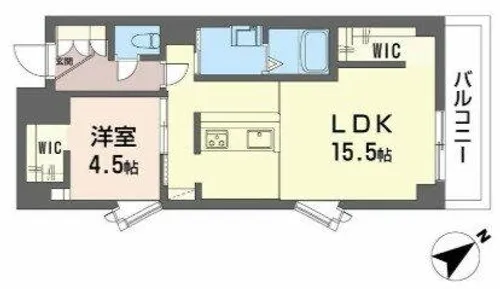 ロイヤルアネックス【6階】の間取り