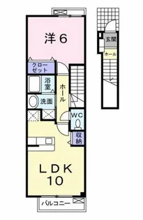 イースト S【2階】の間取り