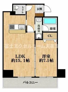 セントラル堺東【1010号室】の間取り