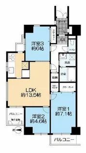 シンフォニー桃山【6階】の間取り